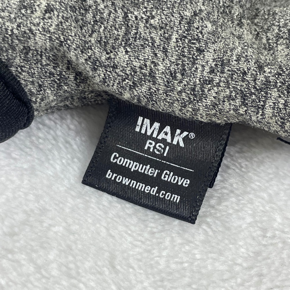 IMAK RSI Computer Glove Wrist Support Carpal Tunnel Relief Gray One Size - Picture 2 of 14